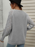 Double Take Rib-Knit Plunge Raglan Sleeve Cardigan