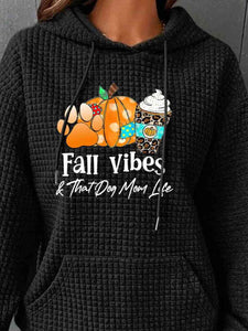 Full Size Graphic Drawstring Hoodie - Rags 2 Riches Shop