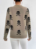 Patterned Drop Shoulder Sweater - Rags 2 Riches Shop