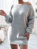 Rib-Knit Mini Sweater Dress - Rags 2 Riches Shop