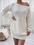 Rib-Knit Mini Sweater Dress - Rags 2 Riches Shop