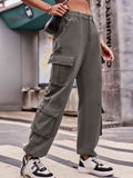 Elastic Waist Cargo Jeans - Rags 2 Riches Shop