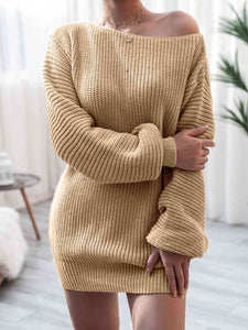 Rib-Knit Mini Sweater Dress - Rags 2 Riches Shop