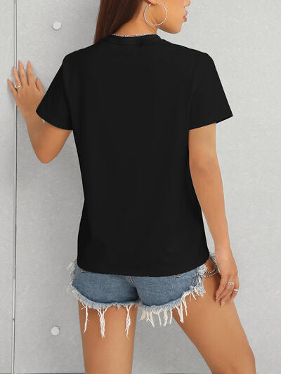 Round Neck Short Sleeve T-Shirt