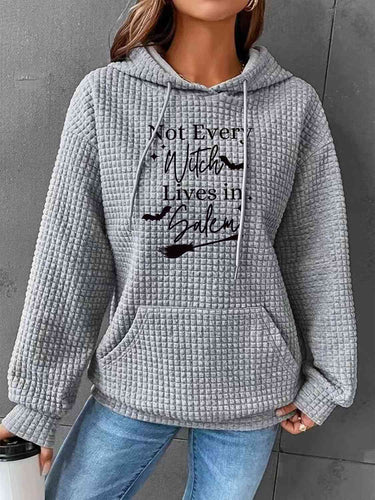 Full Size Graphic Textured Hoodie with Pocket - Rags 2 Riches Shop