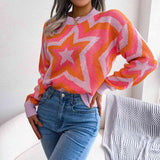 Star Round Neck Sweater - Rags 2 Riches Shop