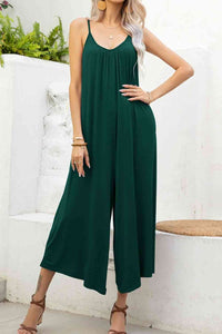 Spaghetti Strap Scoop Neck Jumpsuit