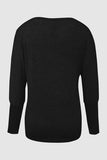 Cutout Round Neck Long Sleeve T-Shirt