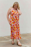 And The Why Full Size Printed Sleeveless Maxi Dress