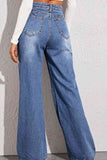 High Waist Wide Leg Jeans - Rags 2 Riches Shop