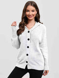 Button Down Drawstring Hooded Cardigan - Rags 2 Riches Shop