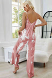 Tie-Dye Spaghetti Strap Jumpsuit with Pockets