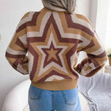 Star Round Neck Sweater - Rags 2 Riches Shop