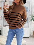 Striped Shoulder Detail Sweater - Rags 2 Riches Shop