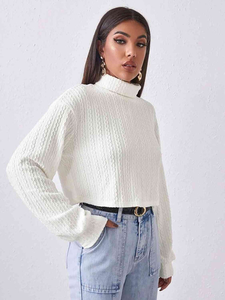 Turtleneck Long Sleeve Top - Rags 2 Riches Shop