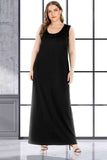 Plus Size Scoop Neck Maxi Tank Dress