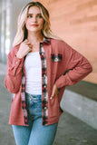 Plaid Button Down Collared Jacket