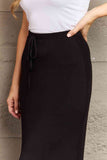 Culture Code For The Day Full Size Flare Maxi Skirt in Black