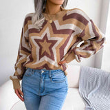 Star Round Neck Sweater - Rags 2 Riches Shop