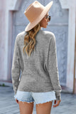 Double Take V Neck Wrap Front Knitted Top