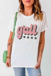 Y'ALL Graphic Round Neck Tee