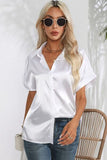 Collared Neck Short Sleeve Shirt