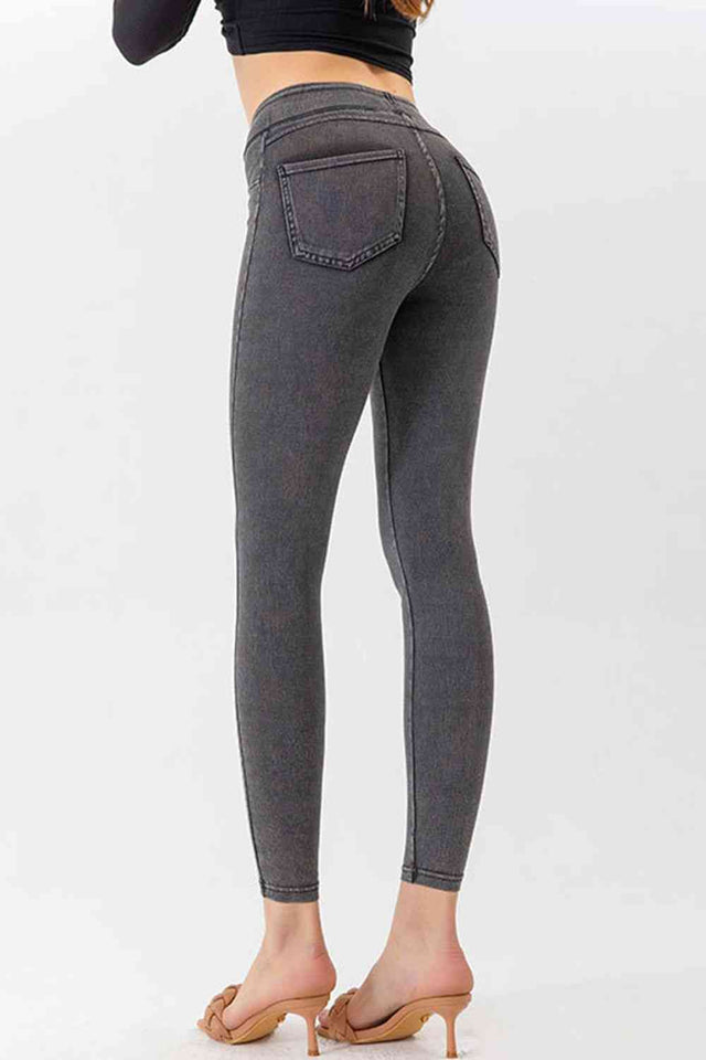 High Waist Skinny Jeans - Rags 2 Riches Shop