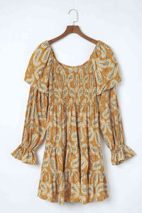 Paisley Flounce Sleeve Dress - Rags 2 Riches Shop