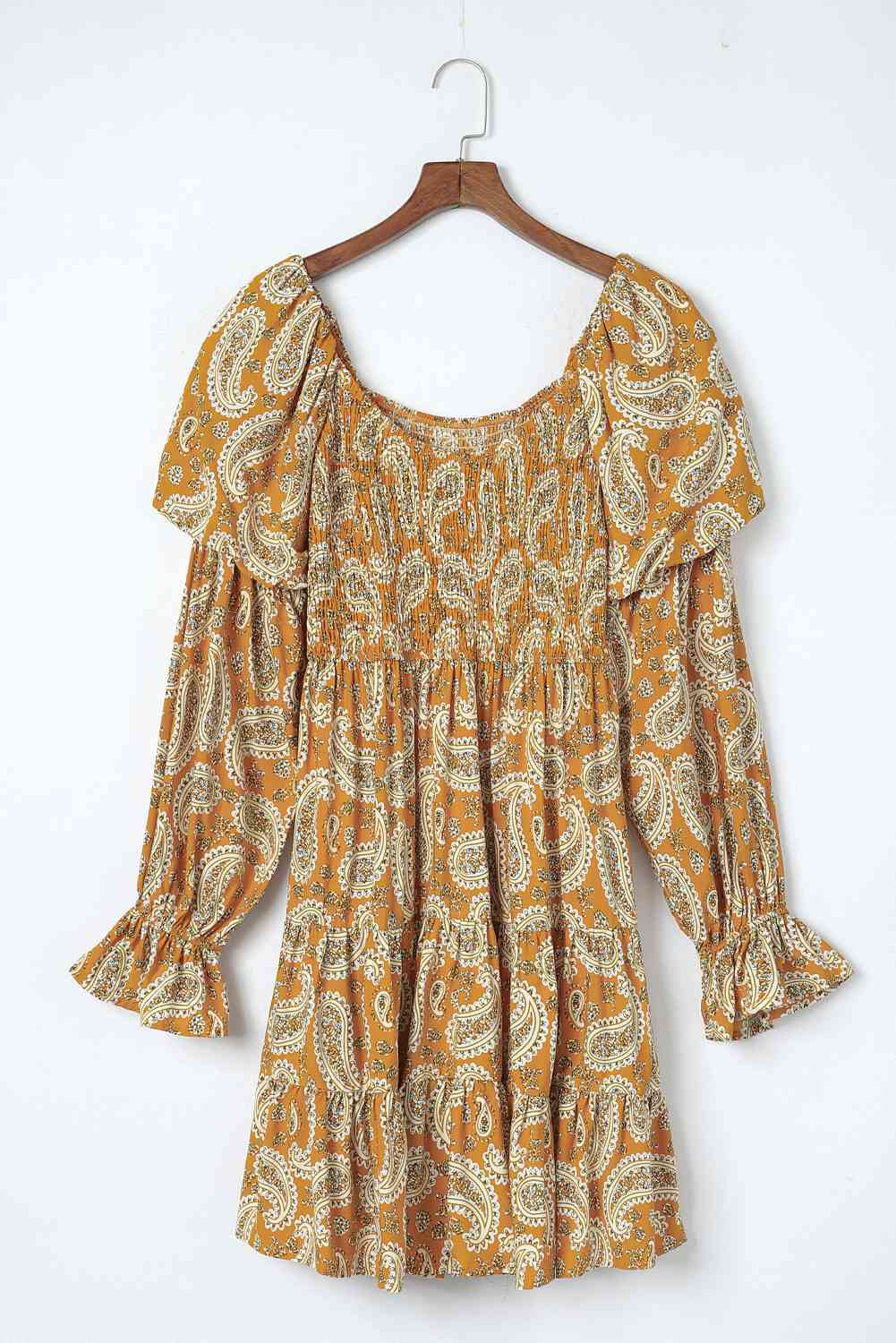 Paisley Flounce Sleeve Dress - Rags 2 Riches Shop