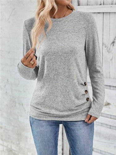 Round Neck Long Sleeve T-Shirt