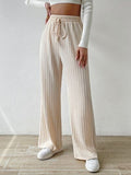 Drawstring Wide Leg Pants