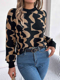 Round Neck Long Sleeve Sweater - Rags 2 Riches Shop