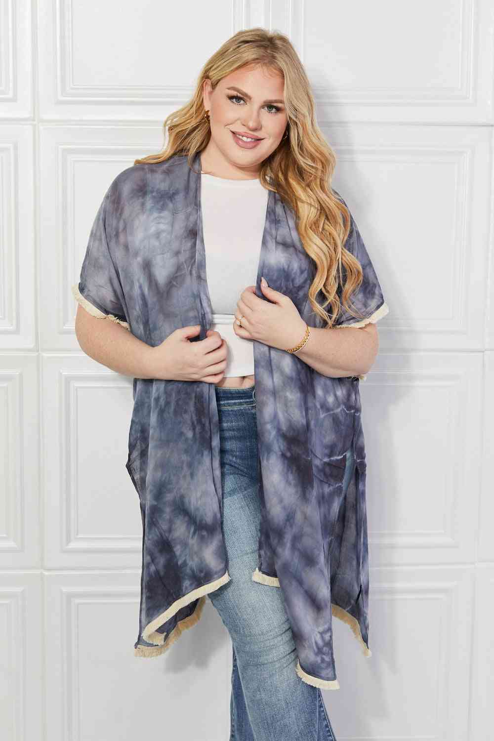 Justin Taylor Cloud Rush Swim Cover-Up Kimono