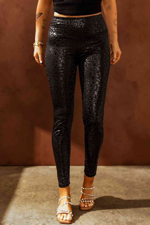 Double Take High Waist Slim Fit Long Pants