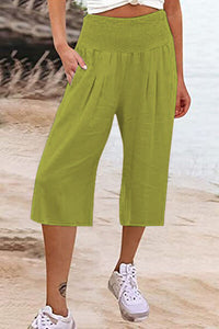 Pocketed High Waist Pants