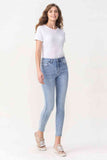 Lovervet Full Size Talia High Rise Crop Skinny Jeans