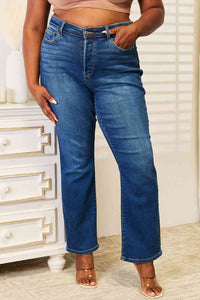 Judy Blue Full Size Straight Leg Jeans with Pockets