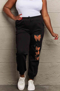 Simply Love Full Size Butterfly Graphic Sweatpants