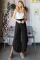 Heimish Full Size Frill Slit High Waist Wide Leg Pants