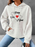 Full Size Graphic Textured Hoodie with Pocket - Rags 2 Riches Shop