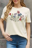 Simply Love Simply Love Full Size Flower Graphic Cotton Tee